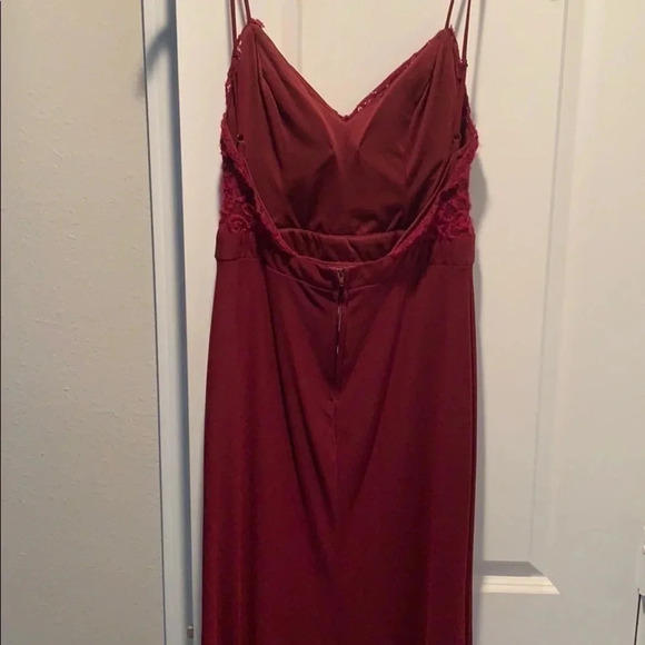 Red A-LIne Long Formal Dress Prom Dress Size 11 Juniors New - Picture 4 of 5